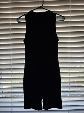 Black Sleeveless Mock-Neck Women's Jumper/Shapewear Slip